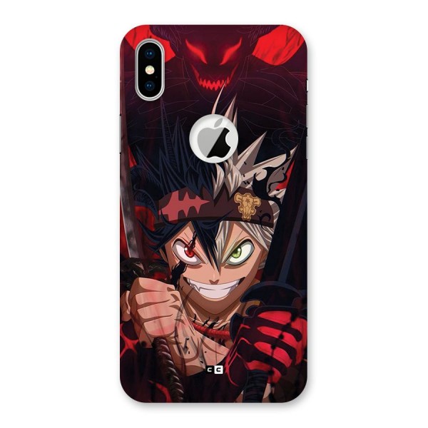 Asta Ready For Battle Back Case for iPhone X Logo Cut