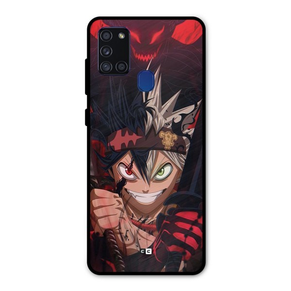 Asta Ready For Battle Metal Back Case for Galaxy A21s