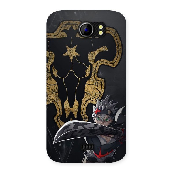 Asta With Black Bulls Back Case for Canvas 2 A110