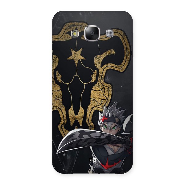 Asta With Black Bulls Back Case for Galaxy E5