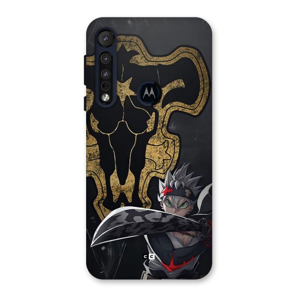 Asta With Black Bulls Back Case for Motorola One Macro