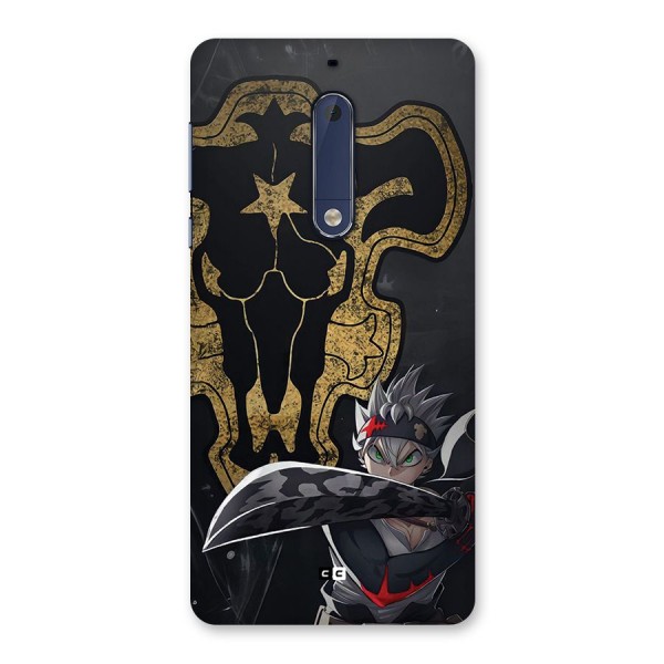 Asta With Black Bulls Back Case for Nokia 5
