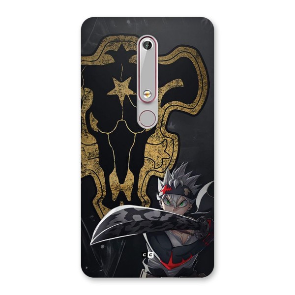 Asta With Black Bulls Back Case for Nokia 6.1