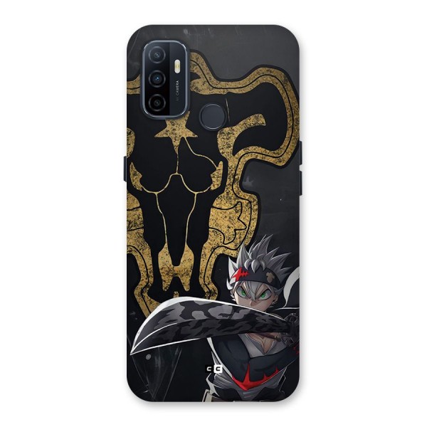 Asta With Black Bulls Back Case for Oppo A32