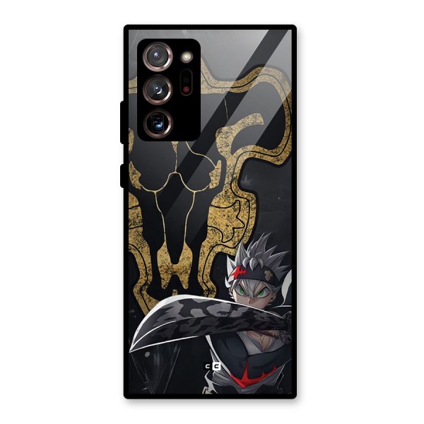 Asta With Black Bulls Glass Back Case for Galaxy Note 20 Ultra 5G
