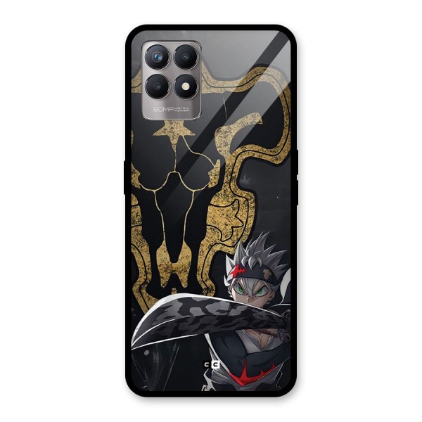 Asta With Black Bulls Glass Back Case for Realme Narzo 50
