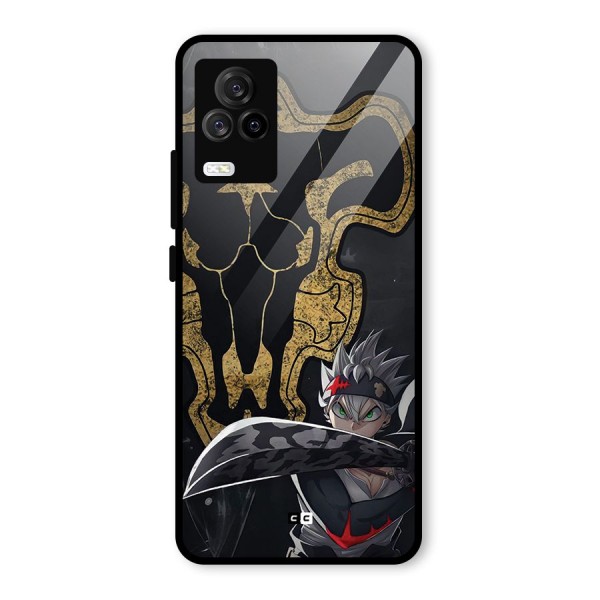 Asta With Black Bulls Glass Back Case for Vivo iQOO 7 Legend 5G