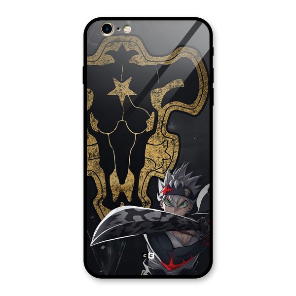 Asta With Black Bulls Glass Back Case for iPhone 6 Plus 6S Plus