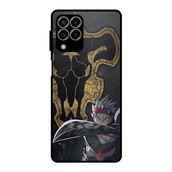 Asta With Black Bulls Metal Back Case for Galaxy M33