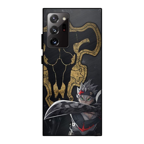 Asta With Black Bulls Metal Back Case for Galaxy Note 20 Ultra 5G