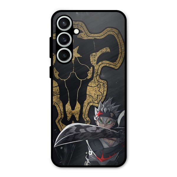 Asta With Black Bulls Metal Back Case for Galaxy S23 FE