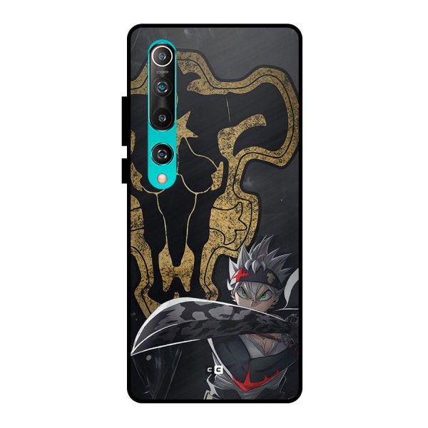 Asta With Black Bulls Metal Back Case for Mi 10