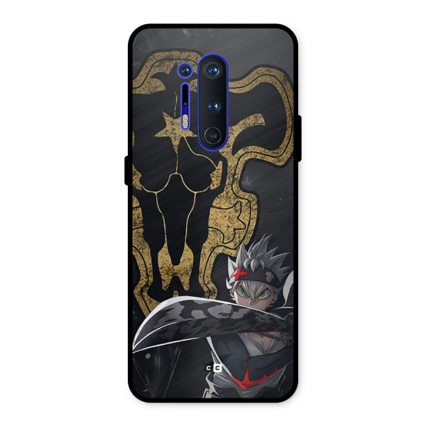 Asta With Black Bulls Metal Back Case for OnePlus 8 Pro