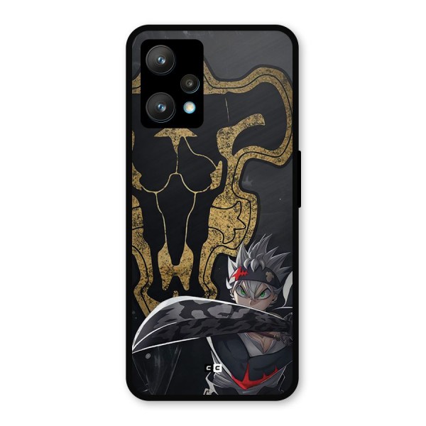 Asta With Black Bulls Metal Back Case for Realme 9