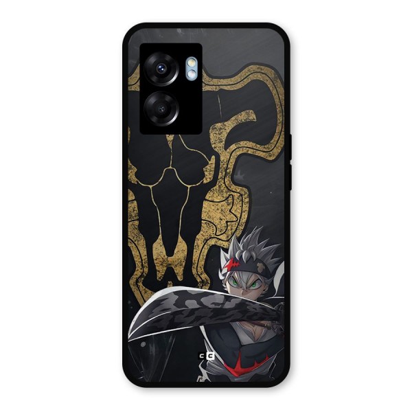 Asta With Black Bulls Metal Back Case for Realme Narzo 50 5G