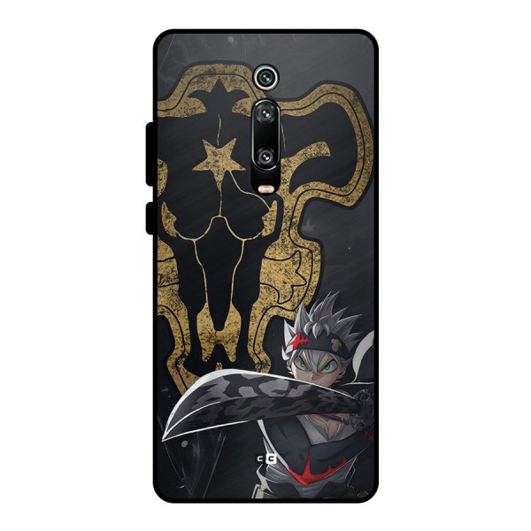 Asta With Black Bulls Metal Back Case for Redmi K20 Pro