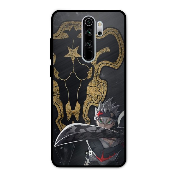 Asta With Black Bulls Metal Back Case for Redmi Note 8 Pro