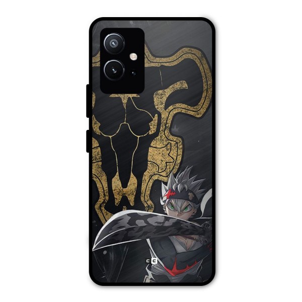 Asta With Black Bulls Metal Back Case for Vivo T1 5G