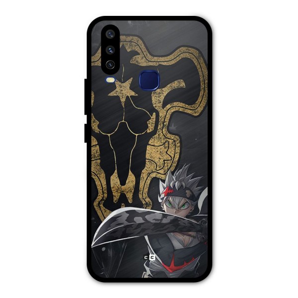 Asta With Black Bulls Metal Back Case for Vivo V17