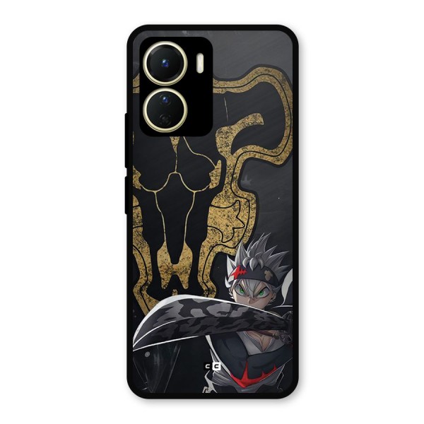 Asta With Black Bulls Metal Back Case for Vivo Y16