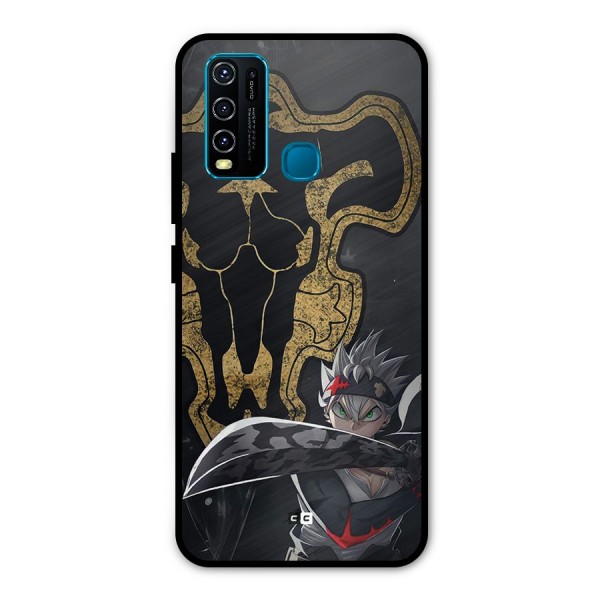 Asta With Black Bulls Metal Back Case for Vivo Y50