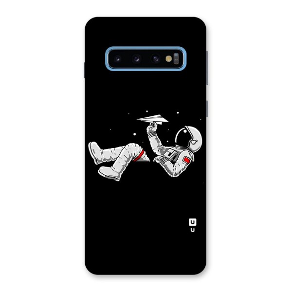 Astronaut Aeroplane Back Case for Galaxy S10