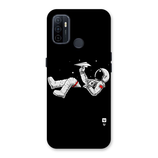 Astronaut Aeroplane Back Case for Oppo A53