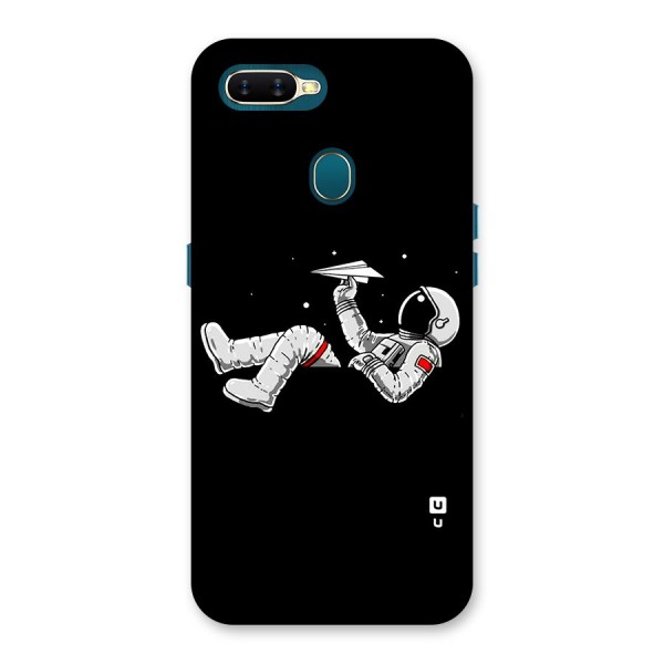 Astronaut Aeroplane Back Case for Oppo A7