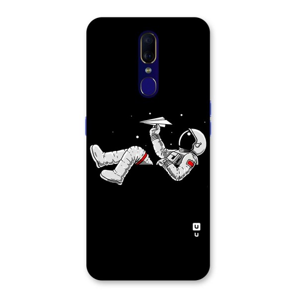 Astronaut Aeroplane Back Case for Oppo F11