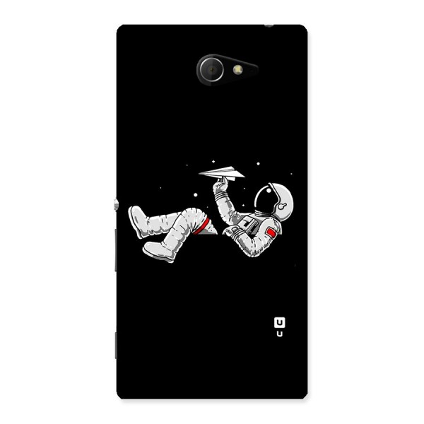 Astronaut Aeroplane Back Case for Sony Xperia M2