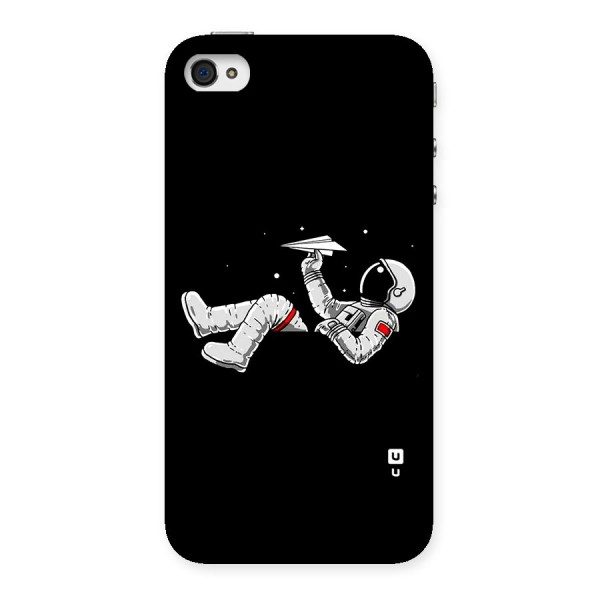 Astronaut Aeroplane Back Case for iPhone 4 4s