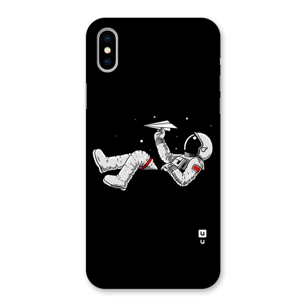 Astronaut Aeroplane Back Case for iPhone X