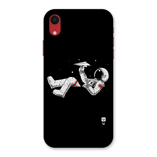 Astronaut Aeroplane Back Case for iPhone XR