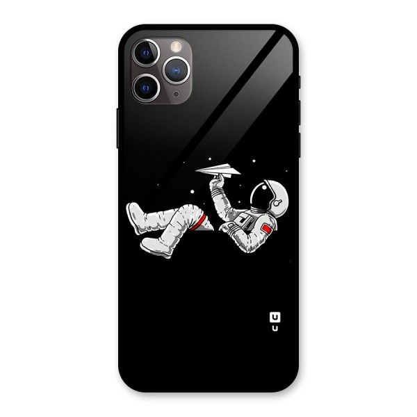 Astronaut Aeroplane Glass Back Case for iPhone 11 Pro Max