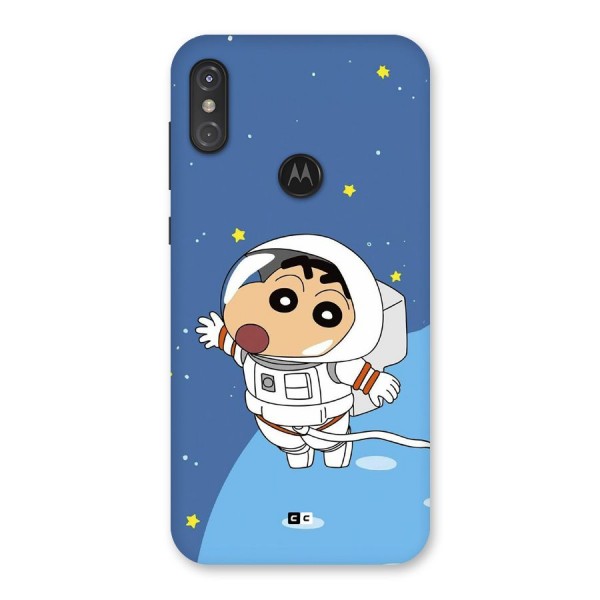 Astronaut Shinchan Back Case for Motorola One Power