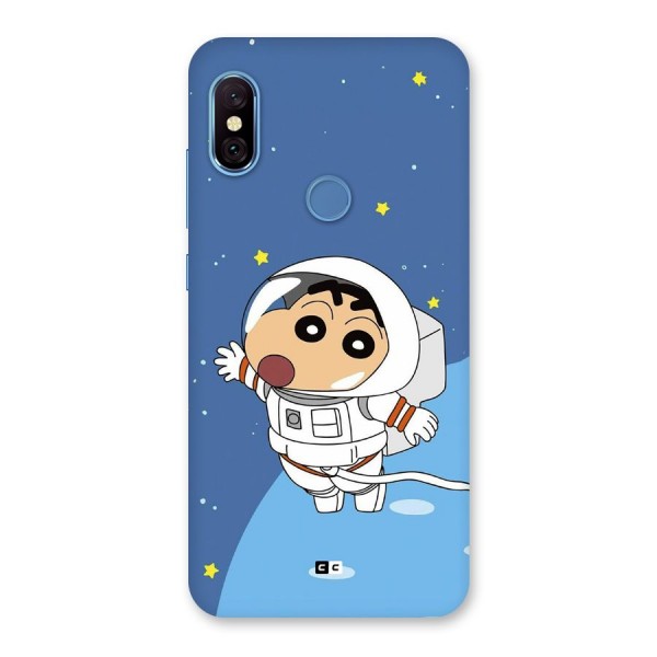 Astronaut Shinchan Back Case for Redmi Note 6 Pro