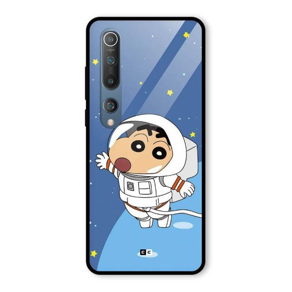 Astronaut Shinchan Glass Back Case for Mi 10