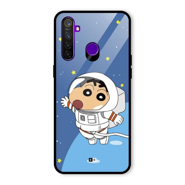 Astronaut Shinchan Glass Back Case for Realme 5 Pro