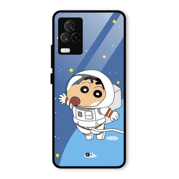 Astronaut Shinchan Glass Back Case for Vivo iQOO 7 Legend 5G