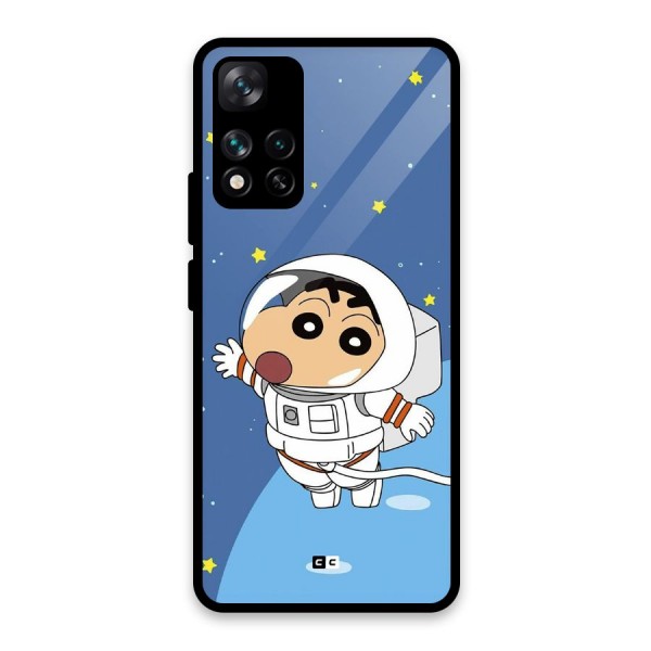 Astronaut Shinchan Glass Back Case for Xiaomi 11i 5G