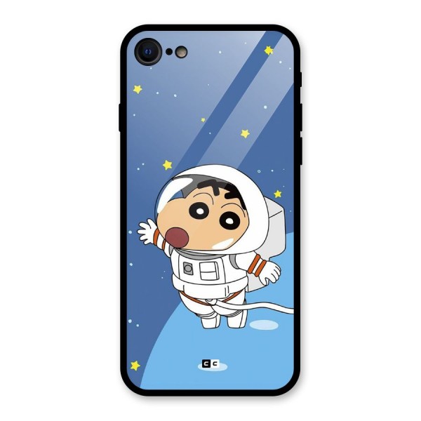 Astronaut Shinchan Glass Back Case for iPhone 7