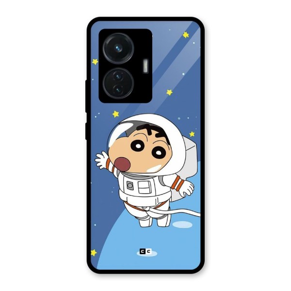 Astronaut Shinchan Glass Back Case for iQOO Z6 44W