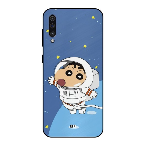 Astronaut Shinchan Metal Back Case for Galaxy A30s