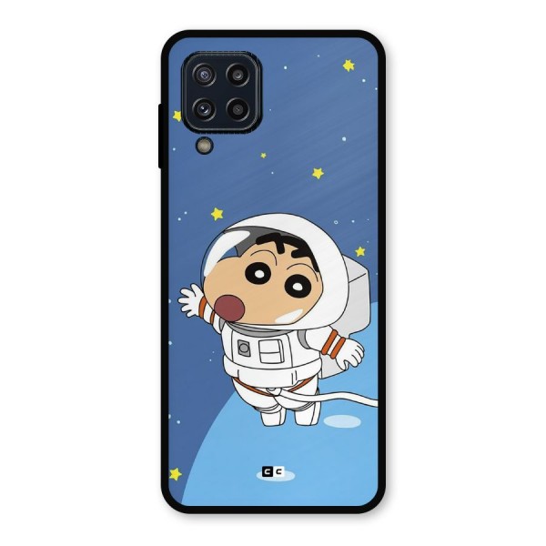 Astronaut Shinchan Metal Back Case for Galaxy M32