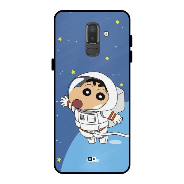 Astronaut Shinchan Metal Back Case for Galaxy On8 (2018)