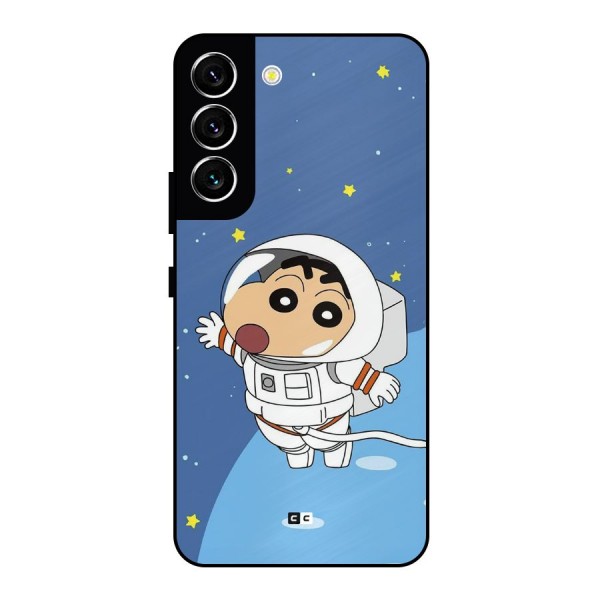 Astronaut Shinchan Metal Back Case for Galaxy S22 5G