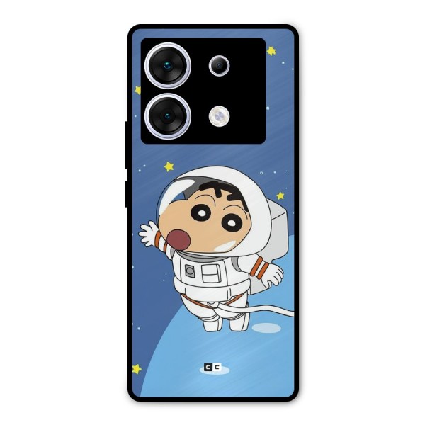 Astronaut Shinchan Metal Back Case for Infinix Zero 30 5G