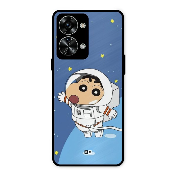 Astronaut Shinchan Metal Back Case for OnePlus Nord 2T