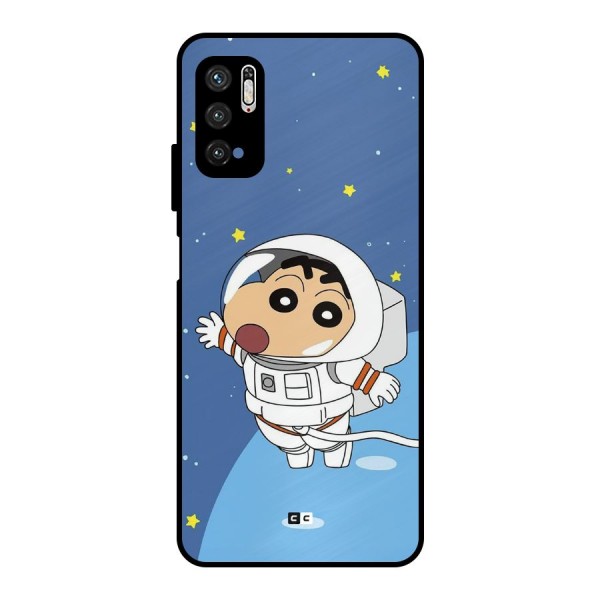 Astronaut Shinchan Metal Back Case for Poco M3 Pro 5G