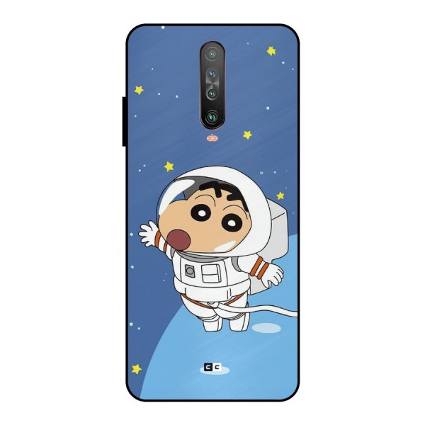 Astronaut Shinchan Metal Back Case for Poco X2